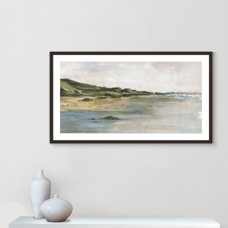 Impression «Tide’s Edge» par Casa Fine Arts, Noyer, H 23,5 po x l 41,5 po x P 1,25 po