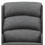 Chaise berçante Fabien en tissu gris