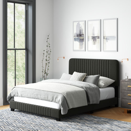 Mercury Row® Delp Upholstered Standard Bed & Reviews 