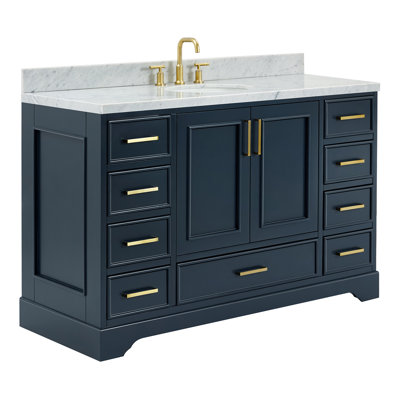 Meuble-lavabo simple avec plateau Abshire 55