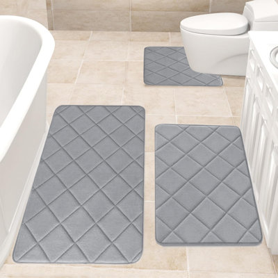 Ensemble de tapis de salle de bain 3 pièces