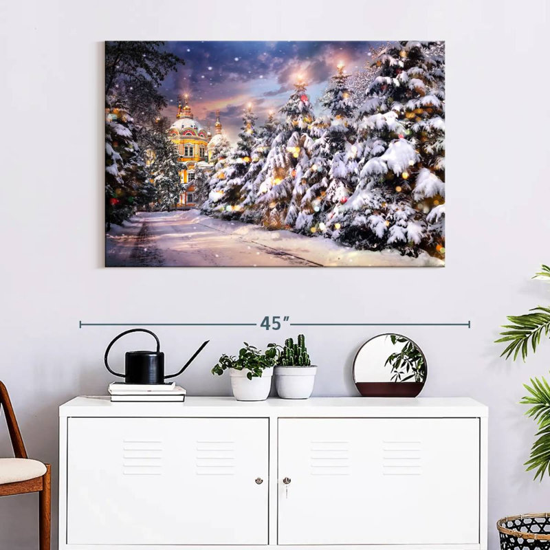 Christmas Tree Lane, H 26 po x l 39 po
