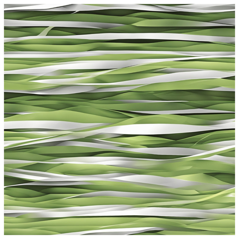 Green White Waves Comforter, Twin Extra Long