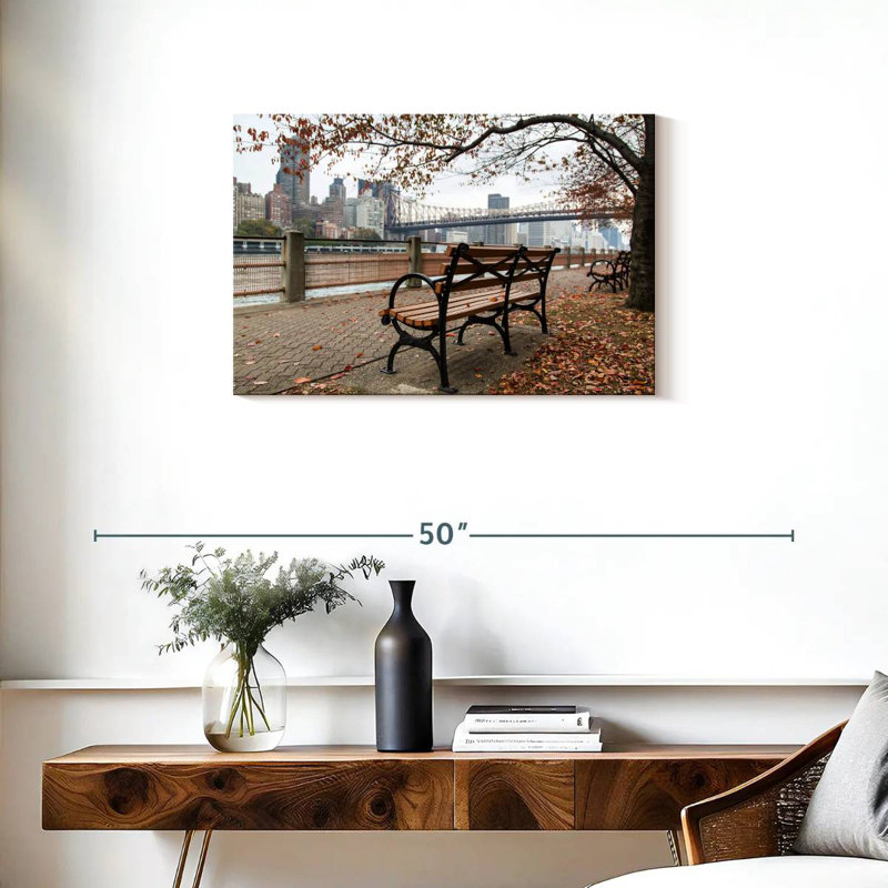 NYC Park Bench, 20" H x 30" W
