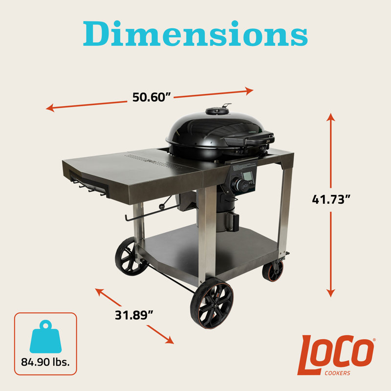 LoCo Cookers Single Burner Electric Gas Grill