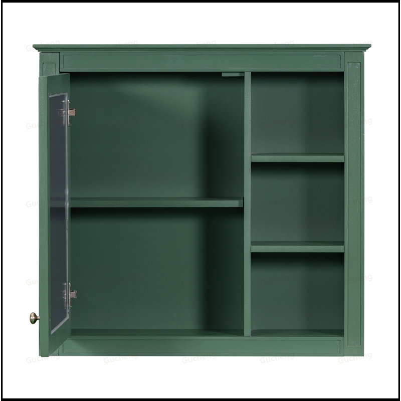 Ensemble de meuble-lavabo 30 po avec miroir, Vert