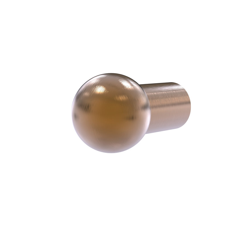Poignée ronde de 1 diamètre, Bronze brossé