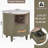 Modern Round Nightstand With Storage Drawer-1248229229