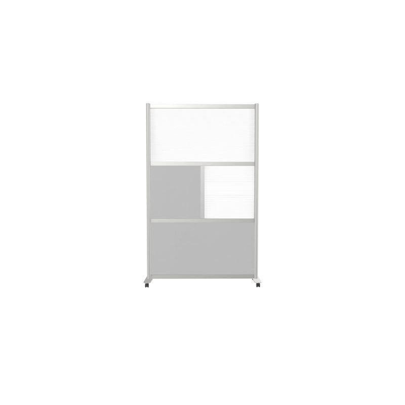 Cloisons de bureau modernes 4 panneaux Orrie, Gris, Standard