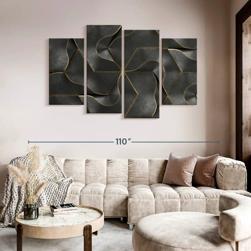 Avery Deluxe Abstract, 54" H x 84" W