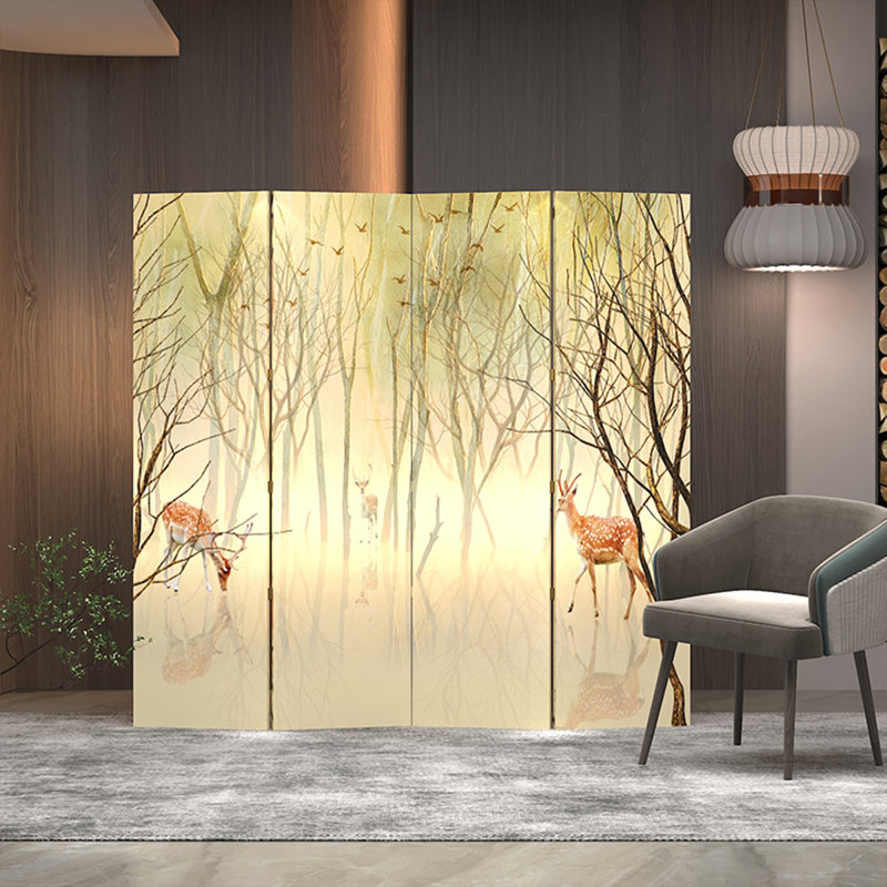 Cloison pliante 70,87 "simple et moderne, 70.87" H x 62.99" W x1.18" D