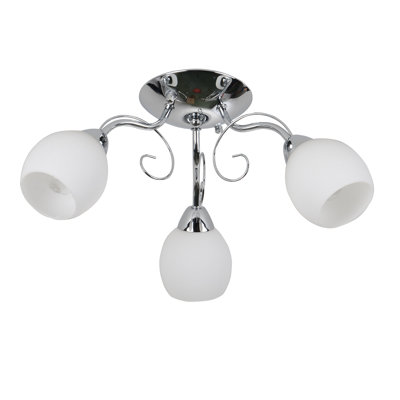 Greg Glass Semi Flush Mount