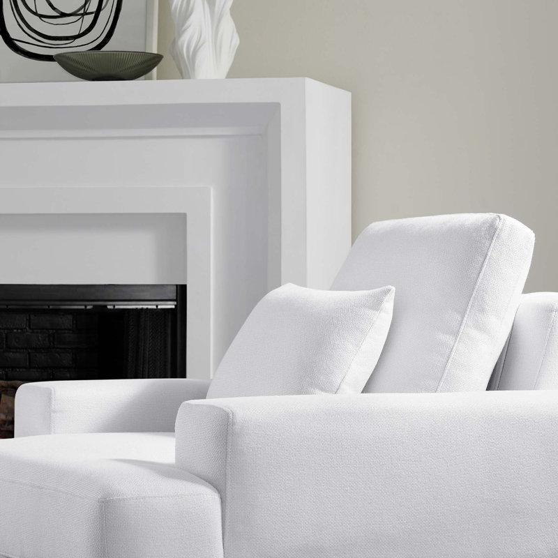 Fauteuil Josiah, Polyester blanc