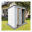 Metal Garden Sheds 5Ftx4ft Outdoor Storage Sheds White+Yellow