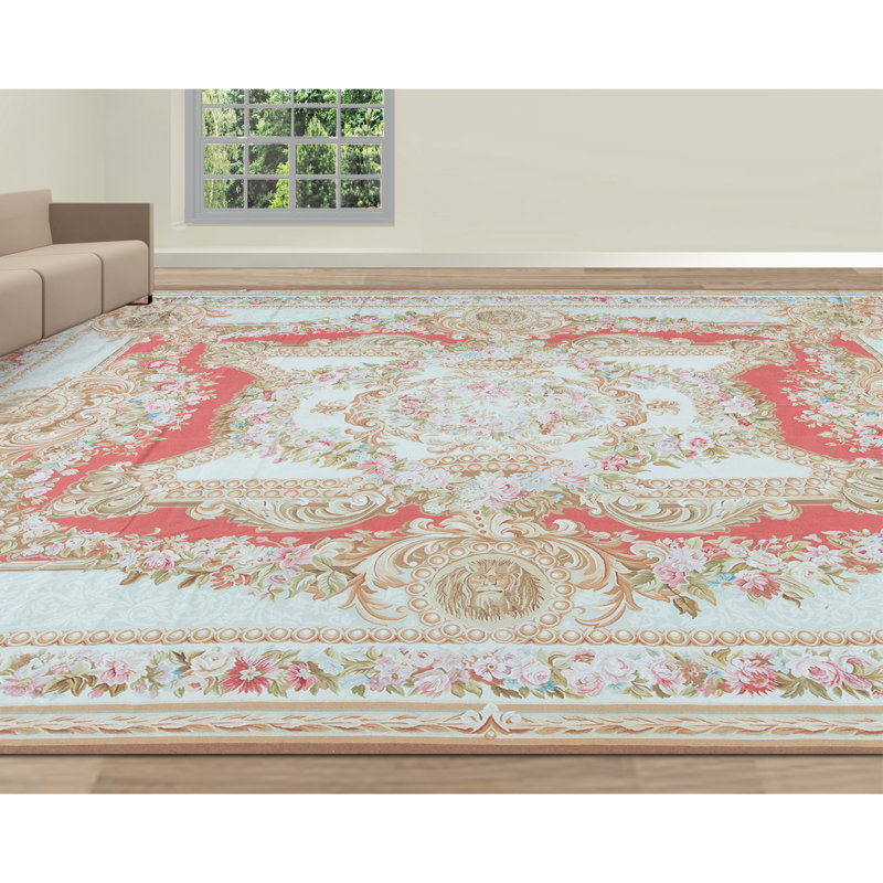 Hand-Knotted High-Quality Beige Area Rug