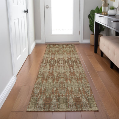 Tapis intérieur / extérieur Jurnee avec envers antidérapant