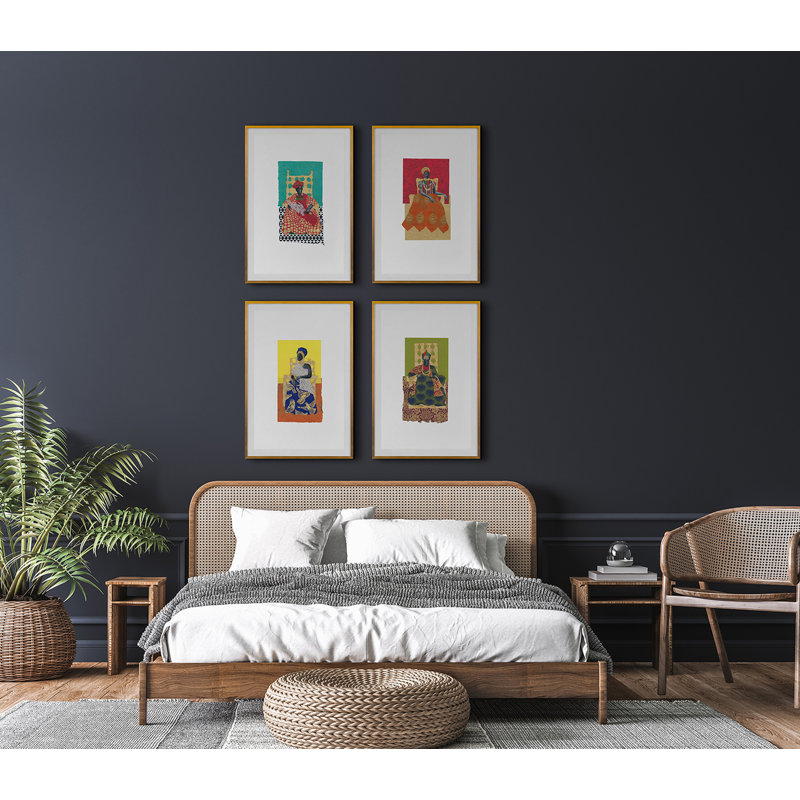 African Royals 3 Print by Ngo, PC, Gold Single Picture Framed, 48'' H x 33'' W