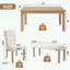 Ensemble de table de salle à manger 6 pièces avec 4 chaises et banc-731900513