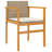 Latitude Run® Patio Chairs With Cushions 2 Pcs Poly Rattan&Solid Wood-1917571062