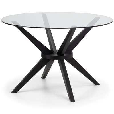 Nina Round Glass 120Cm Table