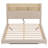 Kejon Upholstered Floating Bed with LED and Storage Headboard, Beige-2046124929