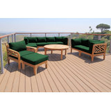 Monterey Outdoor 7 - Piece Teak Conversation Set