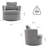 Upholstered Swivel Barrel Chair-946008484
