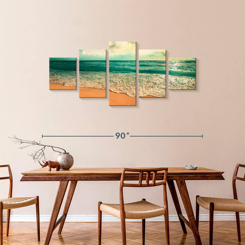 Azlin Getaway Seascape, 36" H x 80" W
