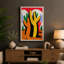 Desert Cacti Botanical 1 Piece Wrapped Canvas Wall Art-136724819-136724816