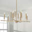 Lustre linéaire moderne à 12 lumières de style bougie 