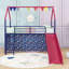 Lit mezzanine simple avec glissoire et échelle-653257688