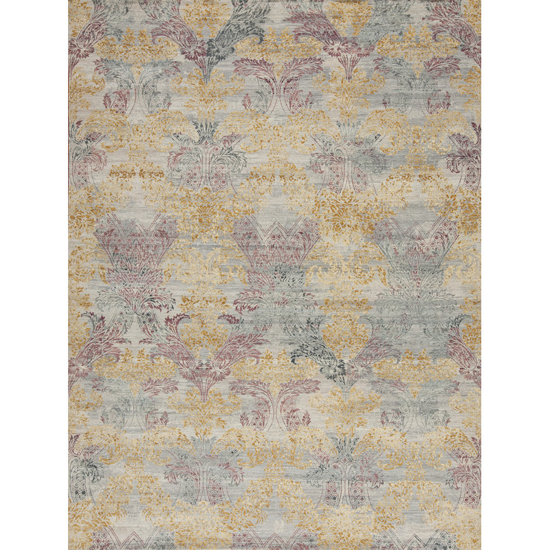 Très Jolie Hand Knotted Wool Area Rug, Rectangle 8' x 10'