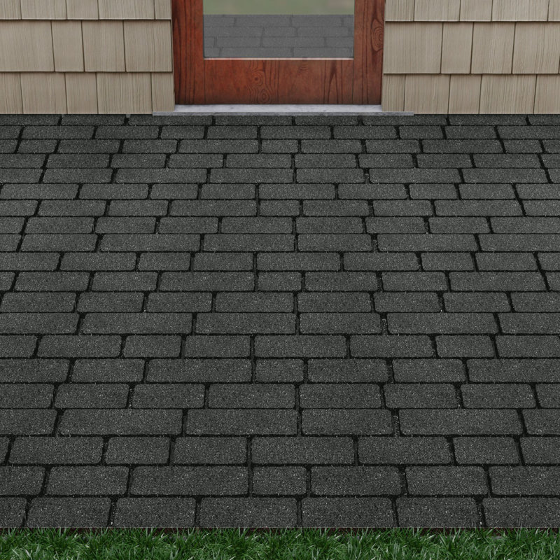 Pavé de brique SmartLoc 12 x 24 po GroundSmart (9), Gris foncé