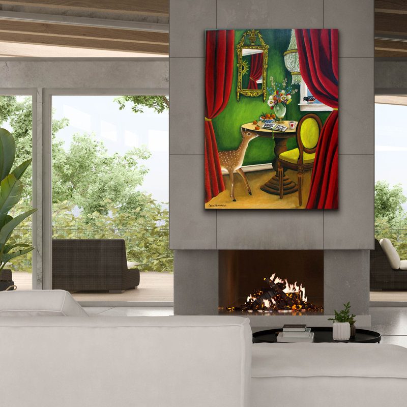«Deer» par Catherine A Nolin, H 54 po x l 40 po x P 1,5 po
