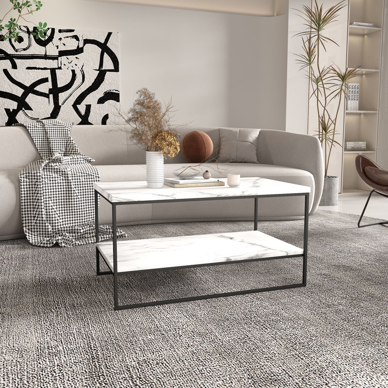 Burkhalter Coffee Table, Dark Gray