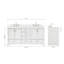 Ensemble de meuble-lavabo double 73 po Abshire-93359251