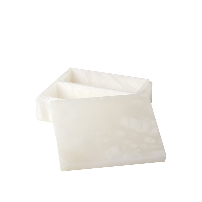 Boîte de rangement en albâtre