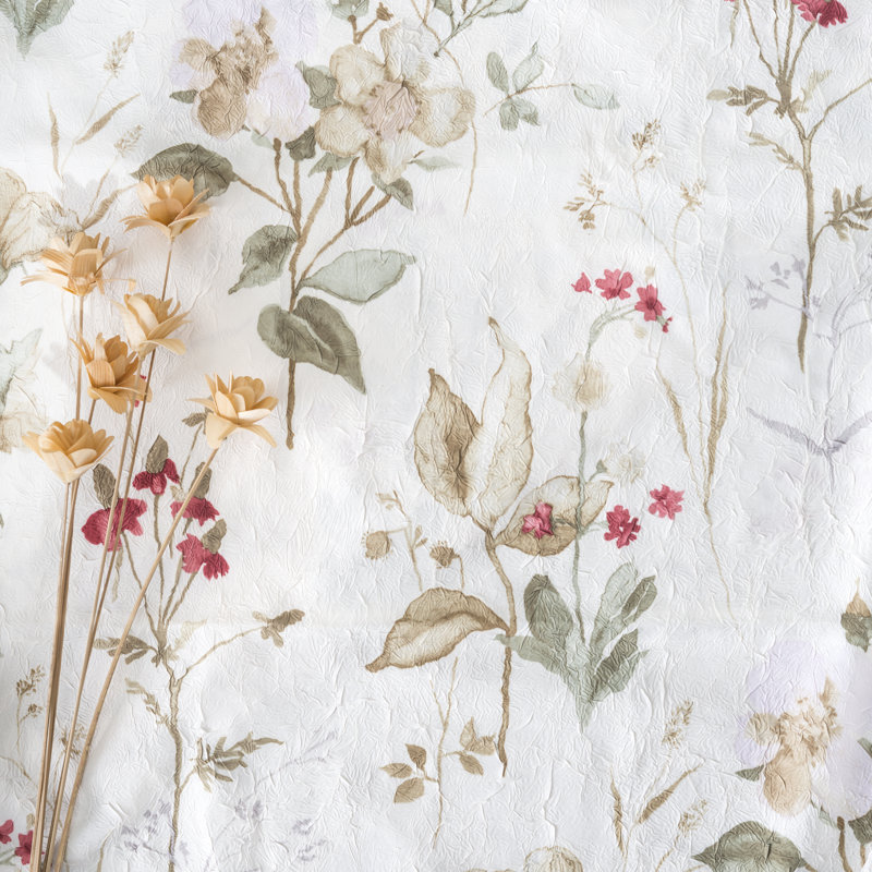 Maeda Semi Sheer Curtain Single Panel, 48" W x 84" L