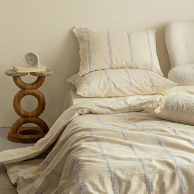 Ensemble de housse de couette à rayures Faith