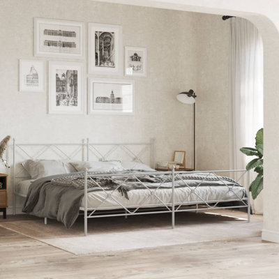 17 Stories Metal Replace Headboard White 137Cm