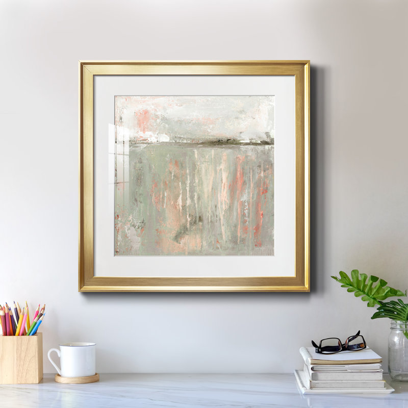 Récolte de dindes - peinture encadrée, Encadrement doré, H 17,5 po x l 17,5 po x P 1,5 po