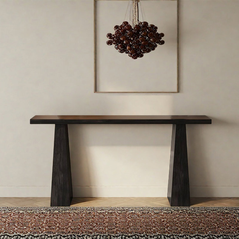 Console Modern Minimalist, H 31,5 po x l 70,87 po x P 15,75 po, Noir, noir, noir, noir