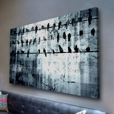« out of line » par parvez taj,, reproduction d’art sur toile tendue