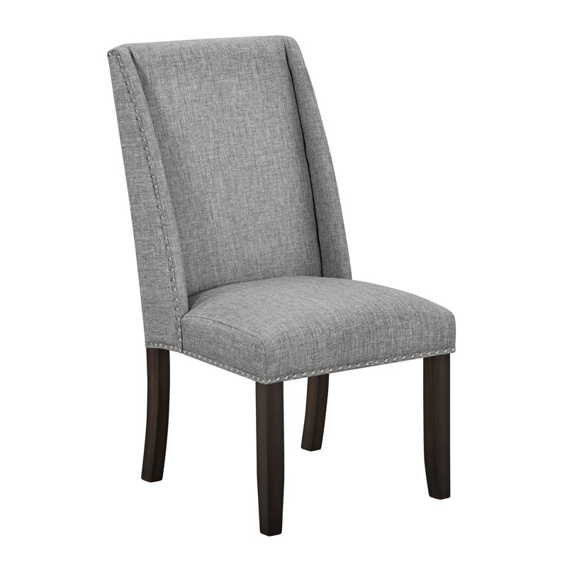 Antoiniece Upholstered Dining Side Chair in Gray