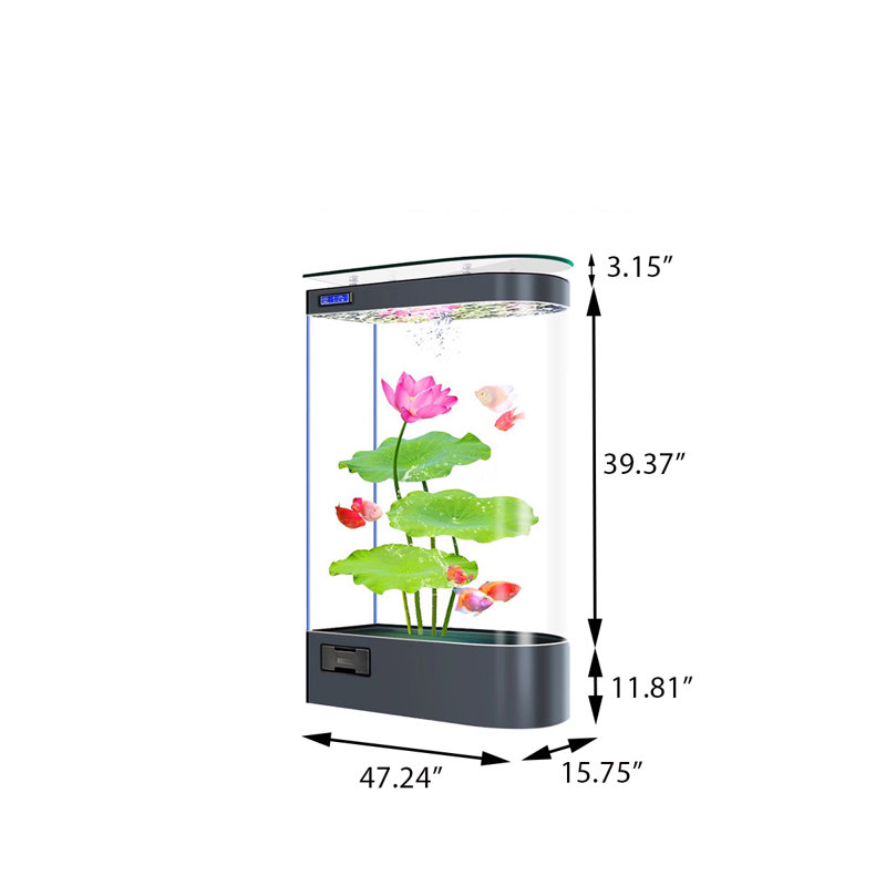 Grand aquarium écologique 47,24 po, 81,89 gallons (H 54,33 po x l 47,24 po x P 15,75 p