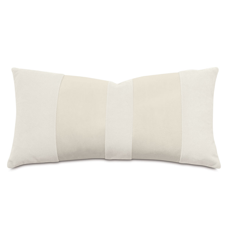 Oriel Lumbar Pillow Cover & Insert, Ivory