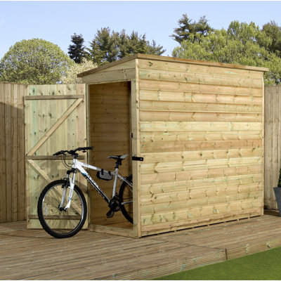 3 ft. W x 6 ft. D Shiplap Pent Wooden Shed