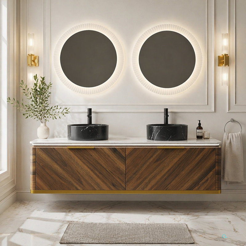 Meuble-lavabo et évier de salle de bain DIPA, 60"