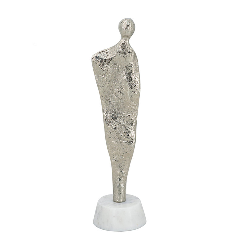 Figurine humaine moderne en aluminium, statue décorative