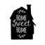 Home Sweet Home - Imprimé mat noir encadré | Décoration intérieure